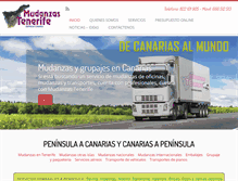 Tablet Screenshot of mudanzastenerife.es